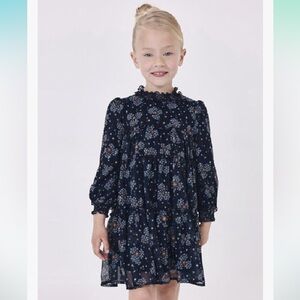 NWOT Mayoral Printed Dress for Girls Navy Size 4